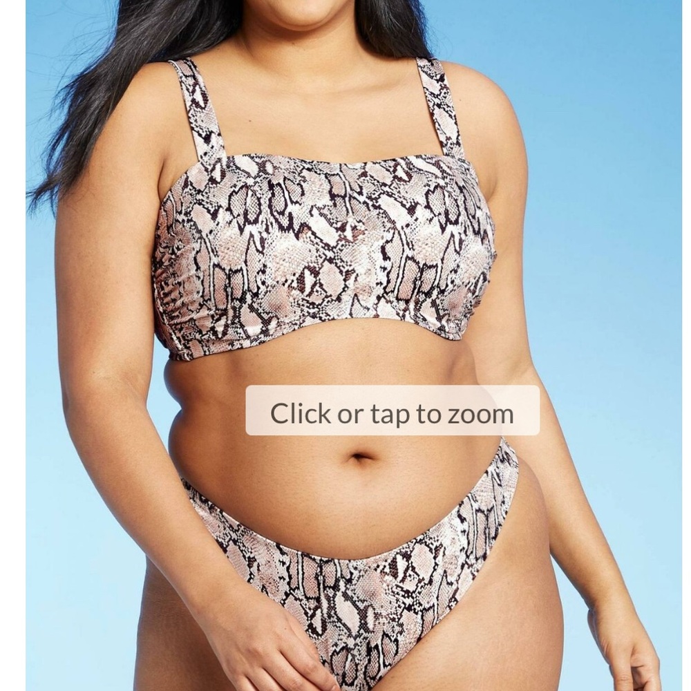 Shade and Shore Snakeskin Print Bikini